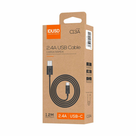 Câble USB-C Noir 1,2 m - IDUSD