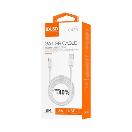 Câble USB-C Blanc 2m - IDUSD