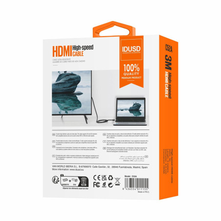 Cable HDMI 1.4 3mètres - IDUSD