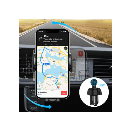Support voiture grille aération 360° universel - IDUSD