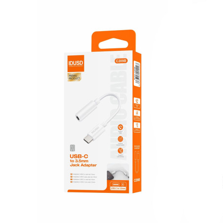 Adaptateur USB-C vers prise jack (3,5mm) - IDUSD