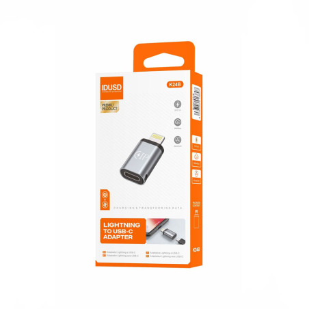 Adaptateur lightning vers USB-C argent - IDUSD