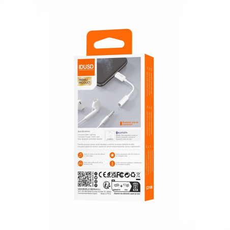 Adaptateur Lightning vers prise jack (3,5mm) Bluetooth - IDUSD