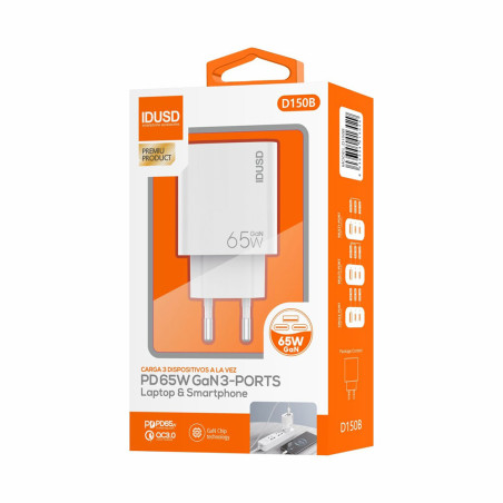 Prise secteur 3 ports 65W - IDUSD