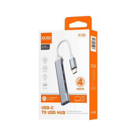 Mini Hub USB-C 4 ports - IDUSD