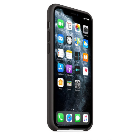 Coque silicone MagSafe Noir iPhone 11 Pro - Apple