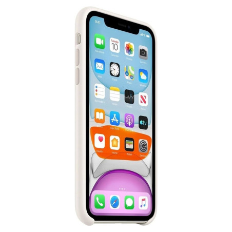Coque silicone MagSafe Blanc iPhone 11 - Apple