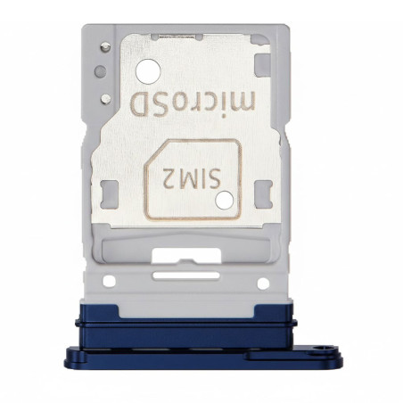 Tiroir double SIM + micro SD Samsung Galaxy A55 5G bleu nuit