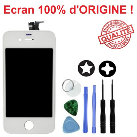 Ecran 100% d'origine Apple blanc pour iPhone 4