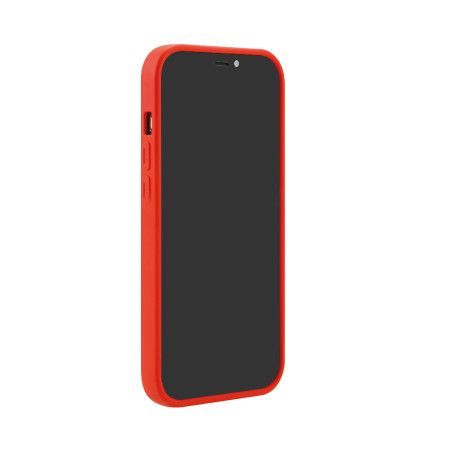 Coque silicone rouge MagSafe + protection caméra iPhone 16