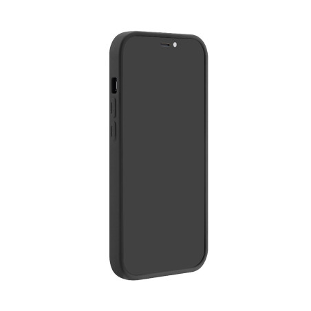 Coque silicone noir MagSafe + protection caméra iPhone 16 Pro Max