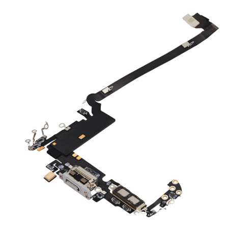 Connecteur de charge iPhone 17 Pro Max argent