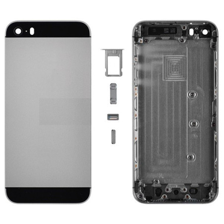 Coque arrière simple iPhone 5S noir