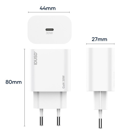 Prise secteur USB-C 30W - IDUSD