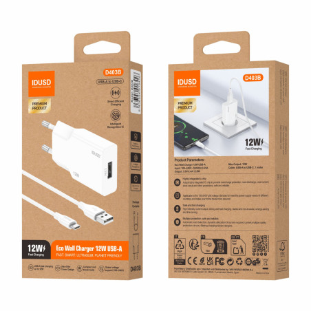 Chargeur complet USB-C 12W - IDUSD
