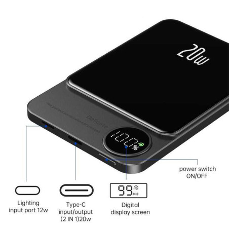 copy of Batterie Externe Power Bank Solaire 10000 mah + câbles intégrés