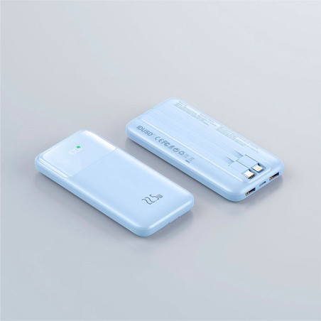 Batterie externe Fast Charge 22,5W - 10000 mAh bleu - IDUSD