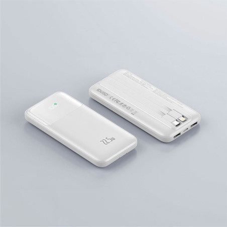 Batterie externe Fast Charge 22,5W - 10000 mAh blanc - IDUSD