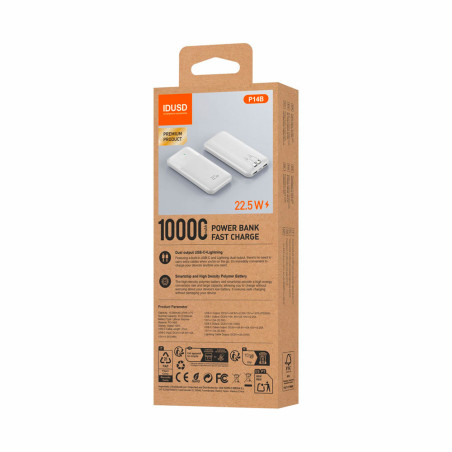 Batterie externe Fast Charge 22,5W - 10000 mAh blanc - IDUSD