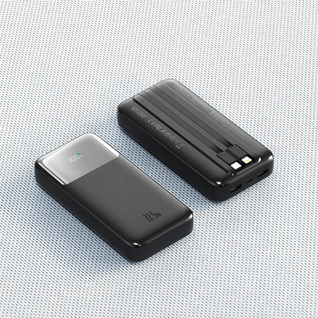 Batterie externe Fast Charge 22,5W - 20000 mAh noir - IDUSD