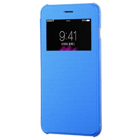 Etui Flip Cover bleu iPhone 6 Plus