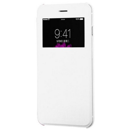 Etui Flip Cover blanc iPhone 6 Plus