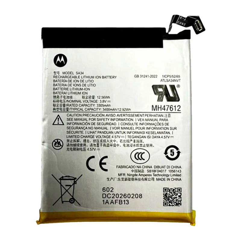 Batterie principale d'origine Motorola Razr 70 Plus