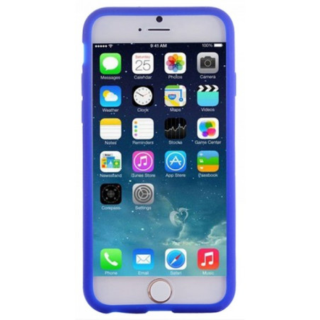 Coque silicone Pneu bleu iPhone 6