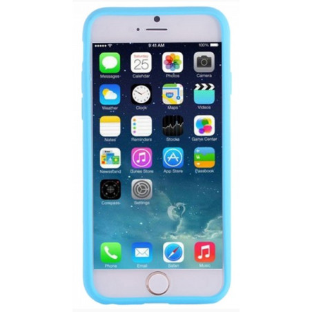 Coque silicone Pneu bleu ciel iPhone 6