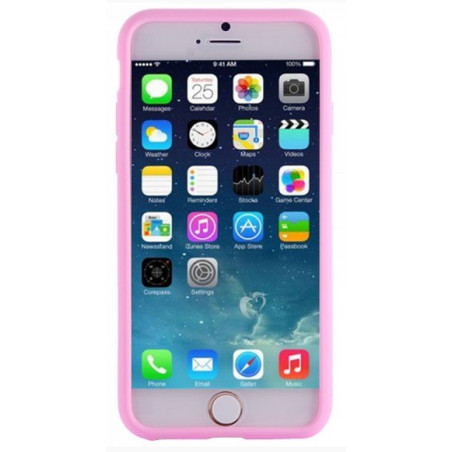 Coque silicone Pneu rose iPhone 6