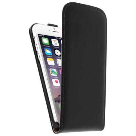 Etui en cuir noir iPhone 6 Plus