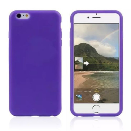 Coque silicone intégrale iPhone 6 Plus violet