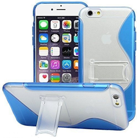 Coque S-Line Support Vidéo iPhone 6 bleu