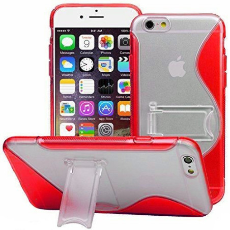 Coque S-Line Support Vidéo iPhone 6 rouge