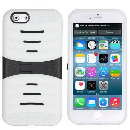 Coque anti-choc support vidéo iPhone 6 blanc