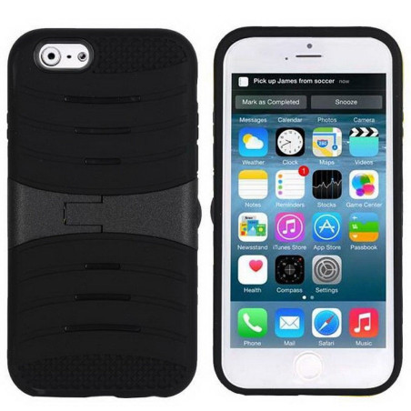 Coque anti-choc support vidéo iPhone 6 noir