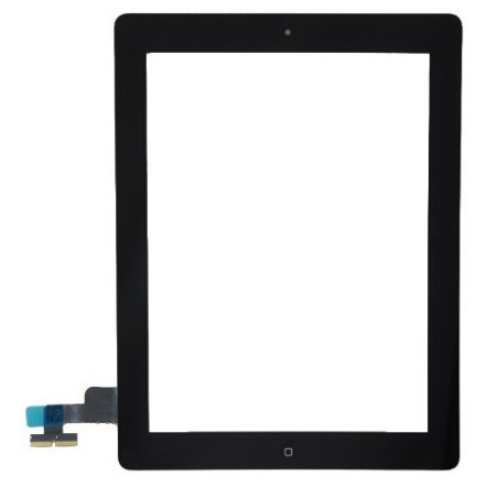 Vitre tactile complète pour iPad 2 noir