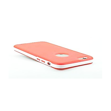 Coque silicone bandeau blanc iPhone 6