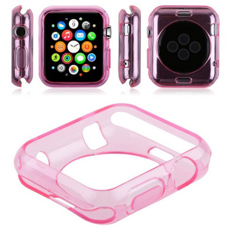 Coque silicone Apple Watch 42mm Rose