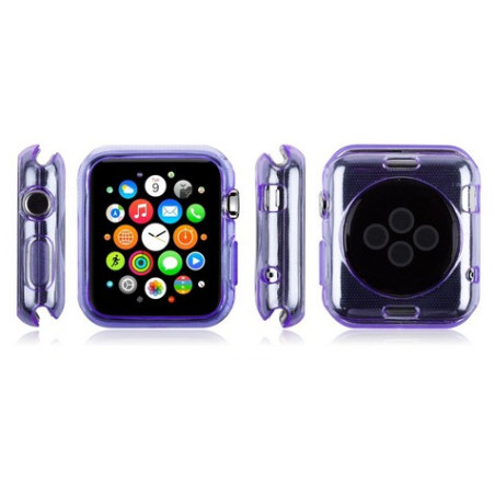 Coque silicone Apple Watch 42mm Violet