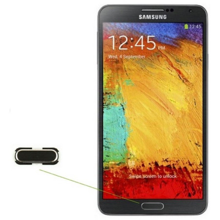 Bouton home Samsung Galaxy Note 3 Noir