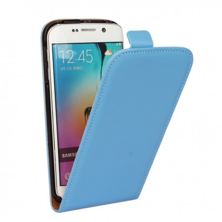 هارتز Etui cuir à clapet Samsung Galaxy S6 Bleu ciel