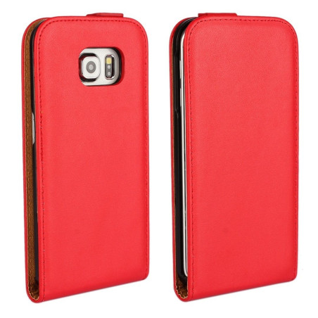 Etui cuir à clapet Samsung Galaxy S6 Rouge