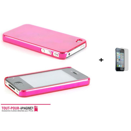 Coque rose iPhone 4