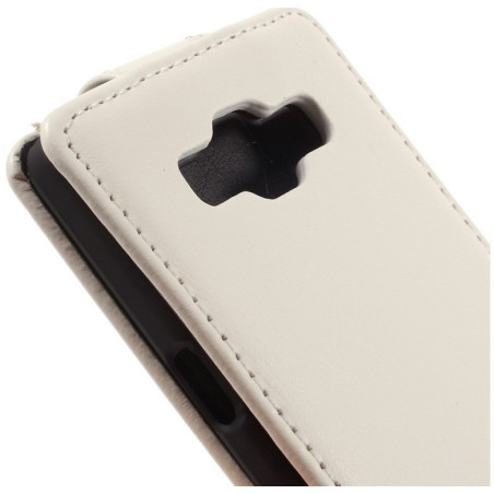 Etui cuir à clapet Samsung Galaxy A5 Blanc