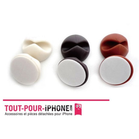 Lot de 6 mini support câble USB