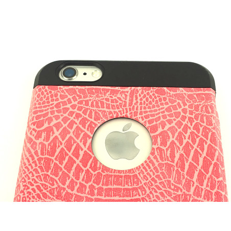 Coque silicone Croco iPhone 6 Plus / 6s Plus : Rose